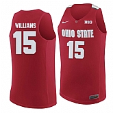 Ohio State Buckeyes #15 Kam Williams Red College Basketball Jersey Dzhi,baseball caps,new era cap wholesale,wholesale hats